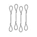 LINDY 40774 Cable Adapter Tethers - Pack of 4, Black