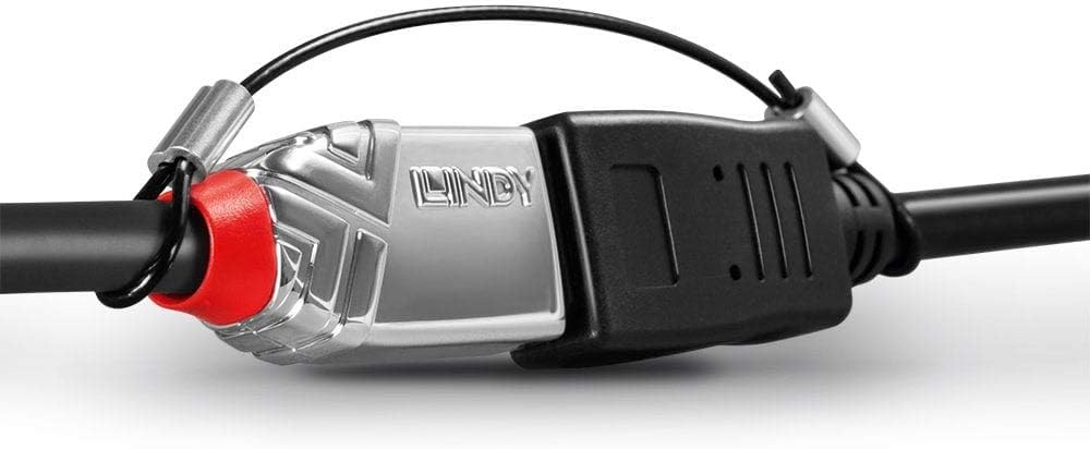 LINDY 40774 Cable Adapter Tethers - Pack of 4, Black