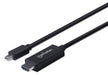 Manhattan Mini DisplayPort 1.2 to HDMI Cable, 4K@60Hz, 1.8m, Male to Male, Black, Three Year Warranty, Polybag