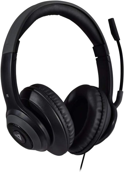 V7 Premium Over-Ear Stereo Headset, Boom Mic, PC, Mac, Tablets, Laptop Computer, Gaming, Video Conferencing, 3.5mm, USB