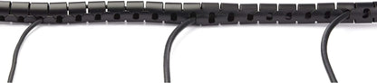 StarTech.com 2.5m (8.2ft) Cable Management Sleeve - Spiral - 1" (25mm) Diameter - W/ Cable Loading Tool - Black (CMSCOILED2)
