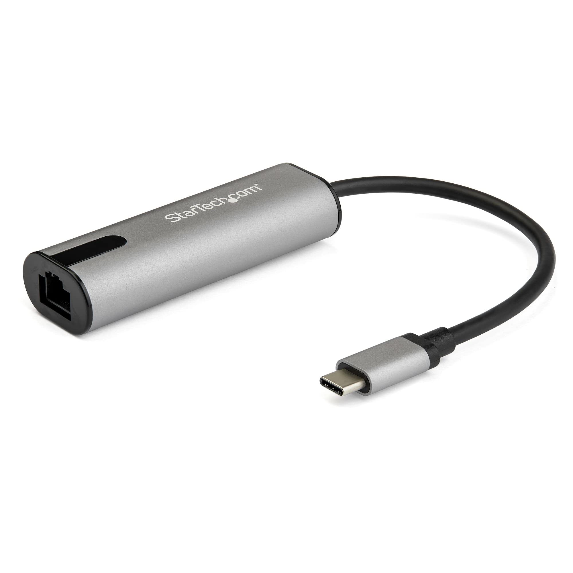 StarTech.com 2.5GbE USB C to Ethernet Adapter NBASE-T NIC - USB 3.0 Type C 2.5/1 Gigabit/100 Mbps Multi Speed Network/ USB 3.1 Laptop to RJ45/LAN Thunderbolt 3 Compatible/MacBook Pro Surface (US2GC30