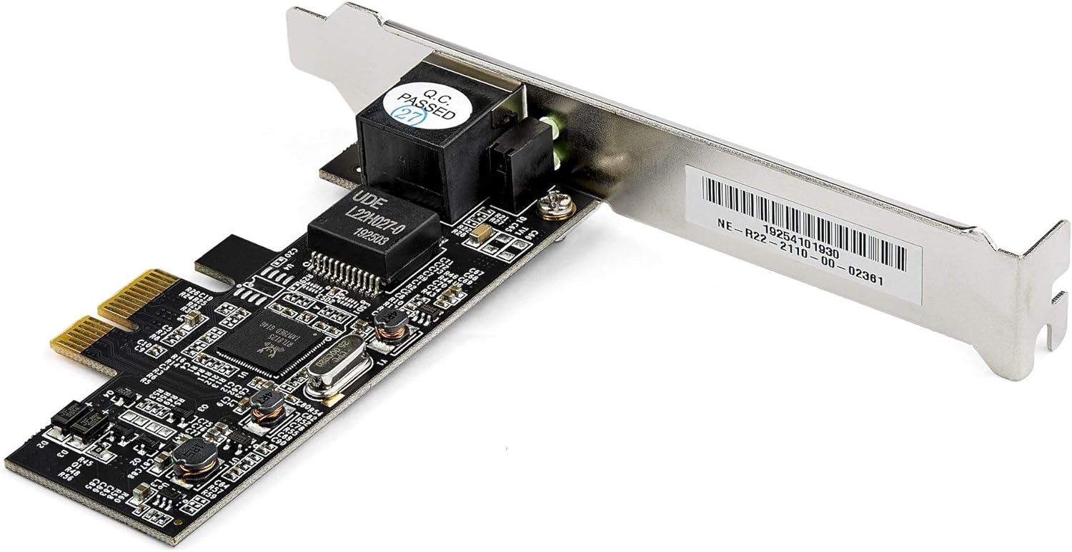 StarTech.com 1 Port PCIe Network Card - 2.5Gbps 2.5GBASE-T PCIe Network Card x1 PCIe - PCI Express LAN Card - RTL8125 (ST2GPEX