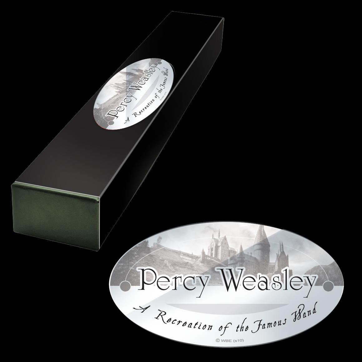 The Noble Collection - Percy Weasley Character Wand - 16in (40cm) Wizarding World Wand With Name Tag - Harry Potter Film Set Movie Props Wands