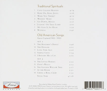 Sings Copland & Spirituals