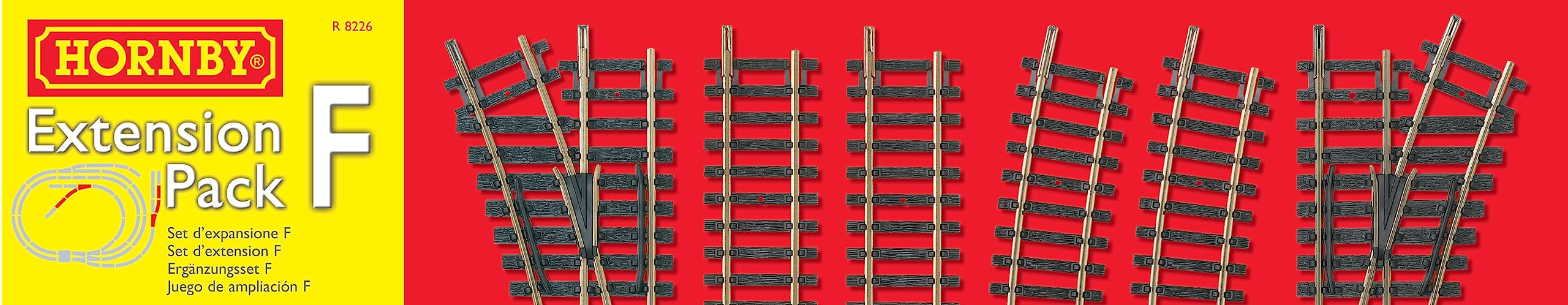 Hornby - Pack extensión F, Accesorio Circuito iniciación (R8226)