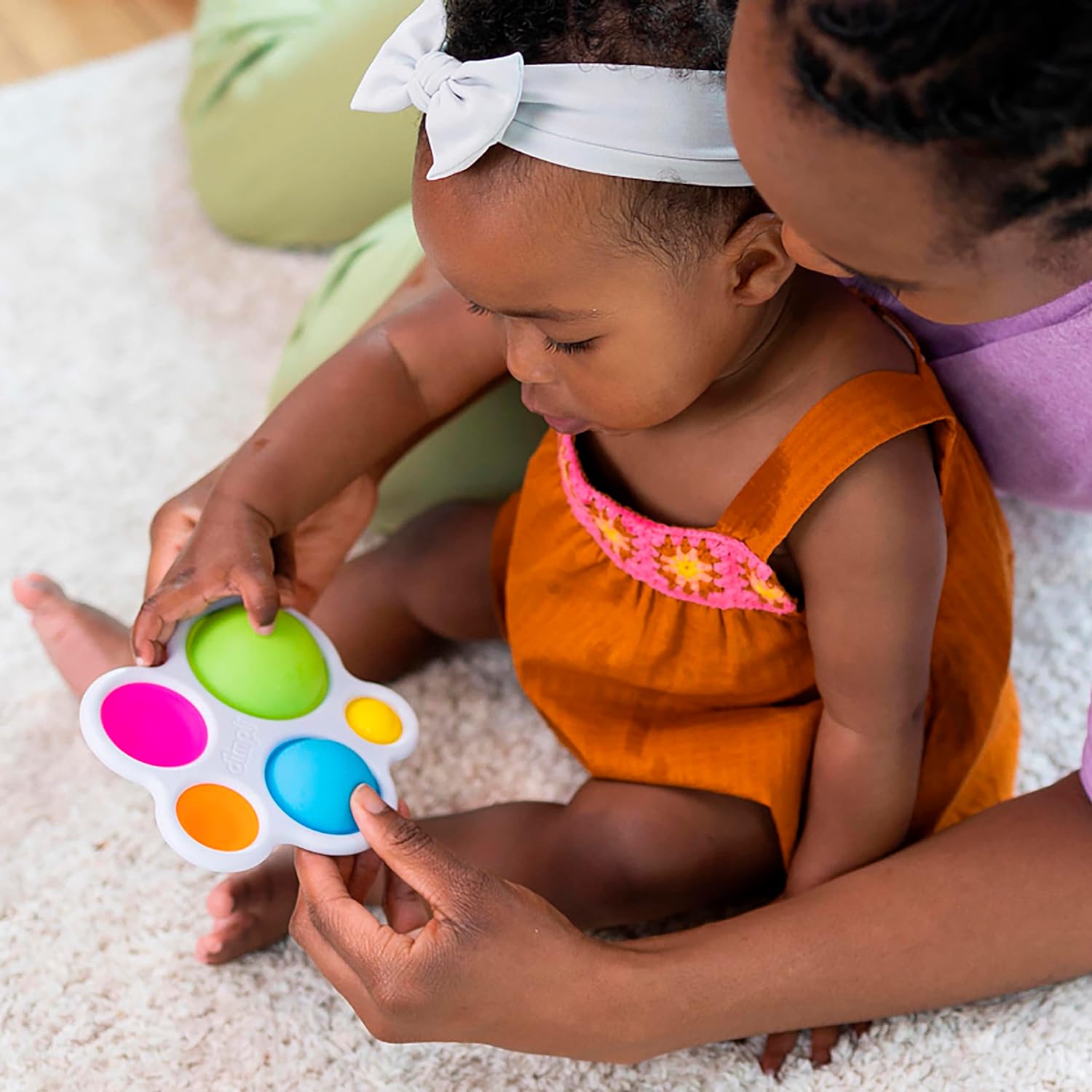 Fat Brain Dimpl, Early Development Toy, Educational Toy, Push and Pop Toy, Sensory Toy for Babies, Colourful Toy for Boys and Girls Aged 10 Months and Older