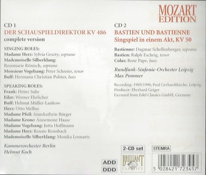 DER SCHAUSPIELDIREKTOR BASTIEN KV 486 UND BASTIENNE KV 50