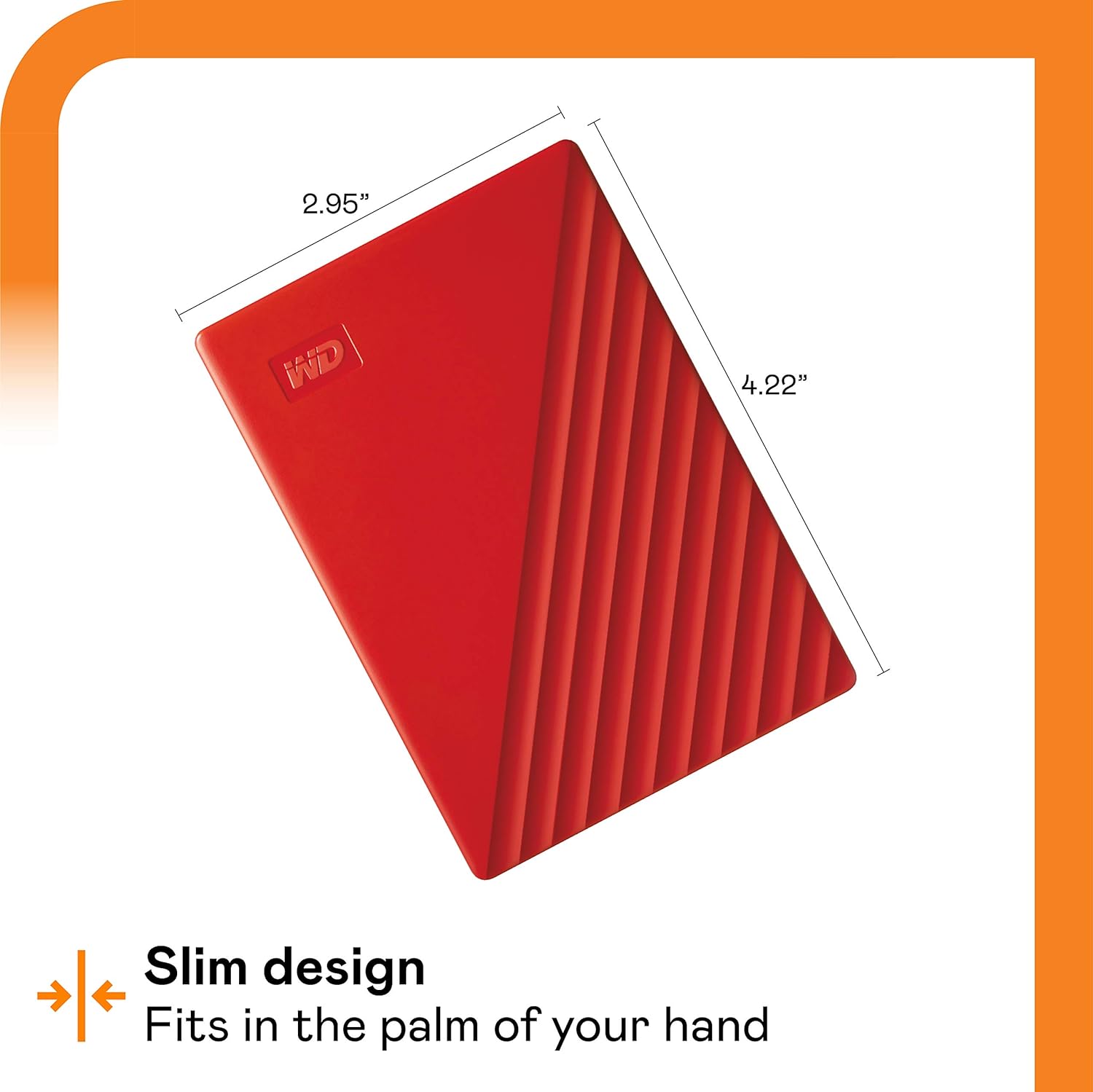 WD 4 TB My Passport Portable HDD USB 3.0 with software for device management, backup and password protection - Red - Works with PC, Xbox and PS4 PC 4TB Red HDD