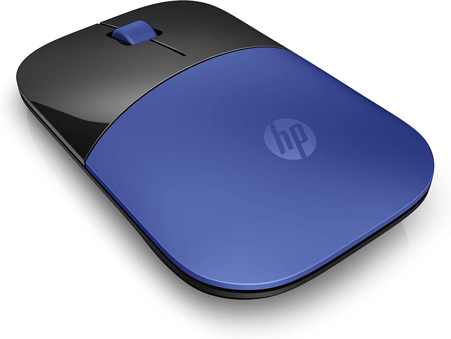 HP Z3700 Wireless Mouse, Blue, Slim, Multi-OS & Device Compatibility, 2.4 GHZ Connectivity, Multi-Surface Technology, Blue LED 1200 dpi Optical Sensor, Up to 16 Months Battery Life