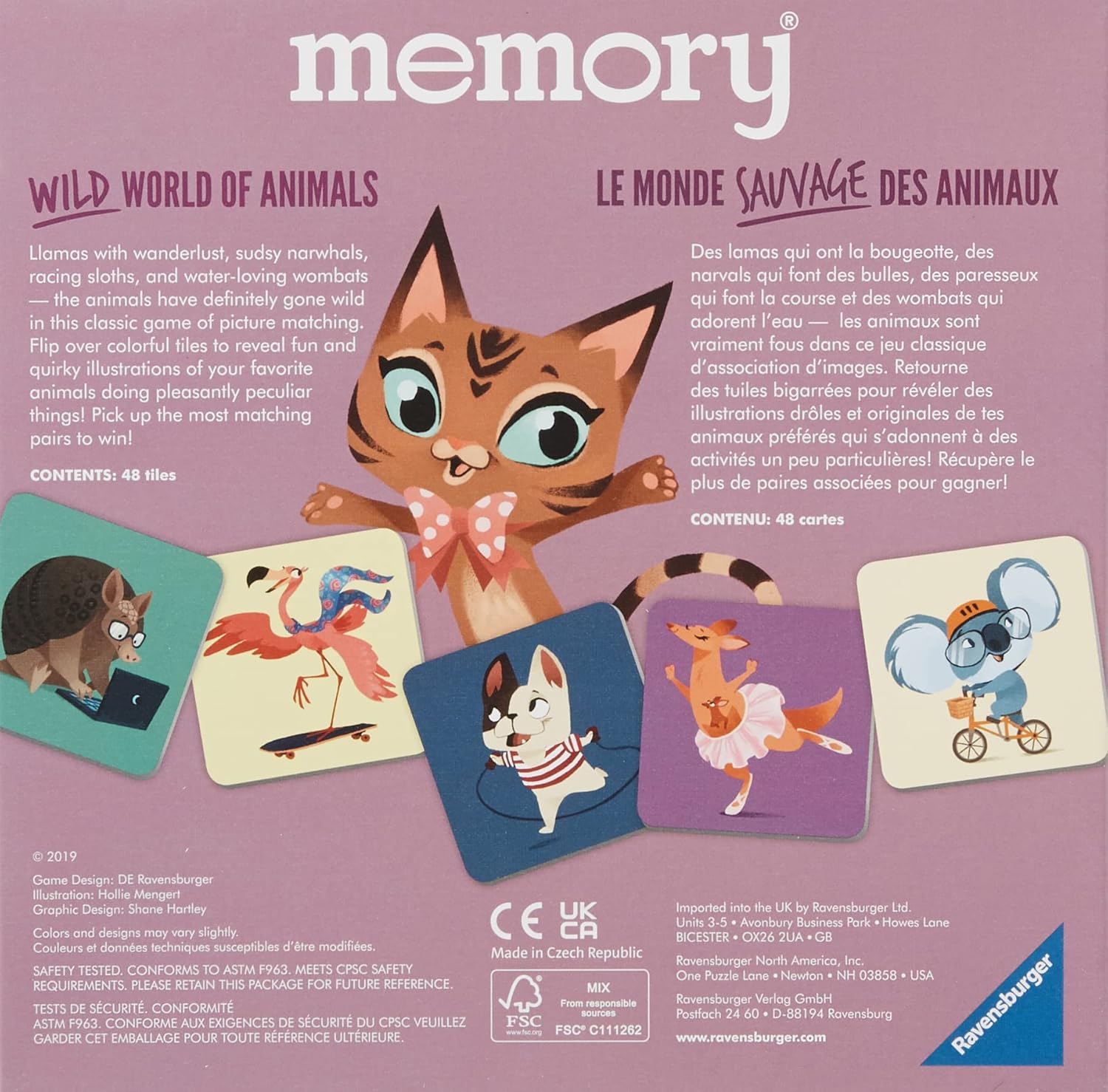 Ravensburger Wild World of Animals Memory Game for Boys & Girls Age 3 & Up! - A Fun & Fast Cuddly Matching Game (20360