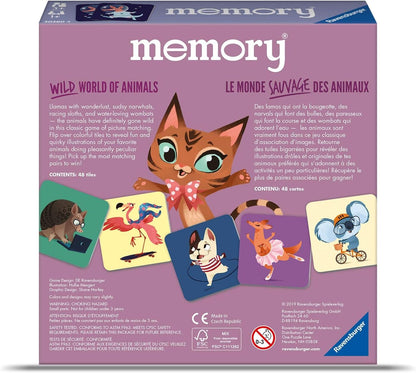 Ravensburger Wild World of Animals Memory Game for Boys & Girls Age 3 & Up! - A Fun & Fast Cuddly Matching Game (20360