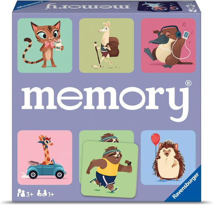 Ravensburger Wild World of Animals Memory Game for Boys & Girls Age 3 & Up! - A Fun & Fast Cuddly Matching Game (20360