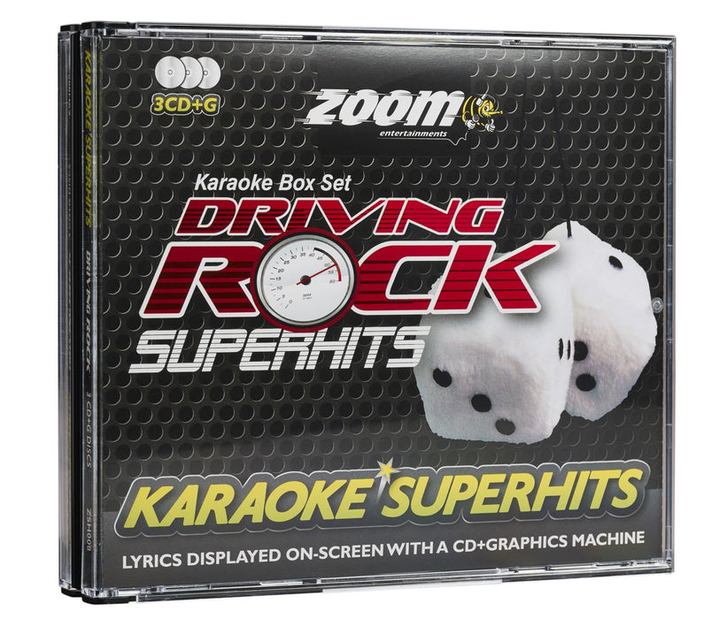 Zoom Karaoke CD+G - Driving Rock Superhits - Triple CD+G Karaoke Pack