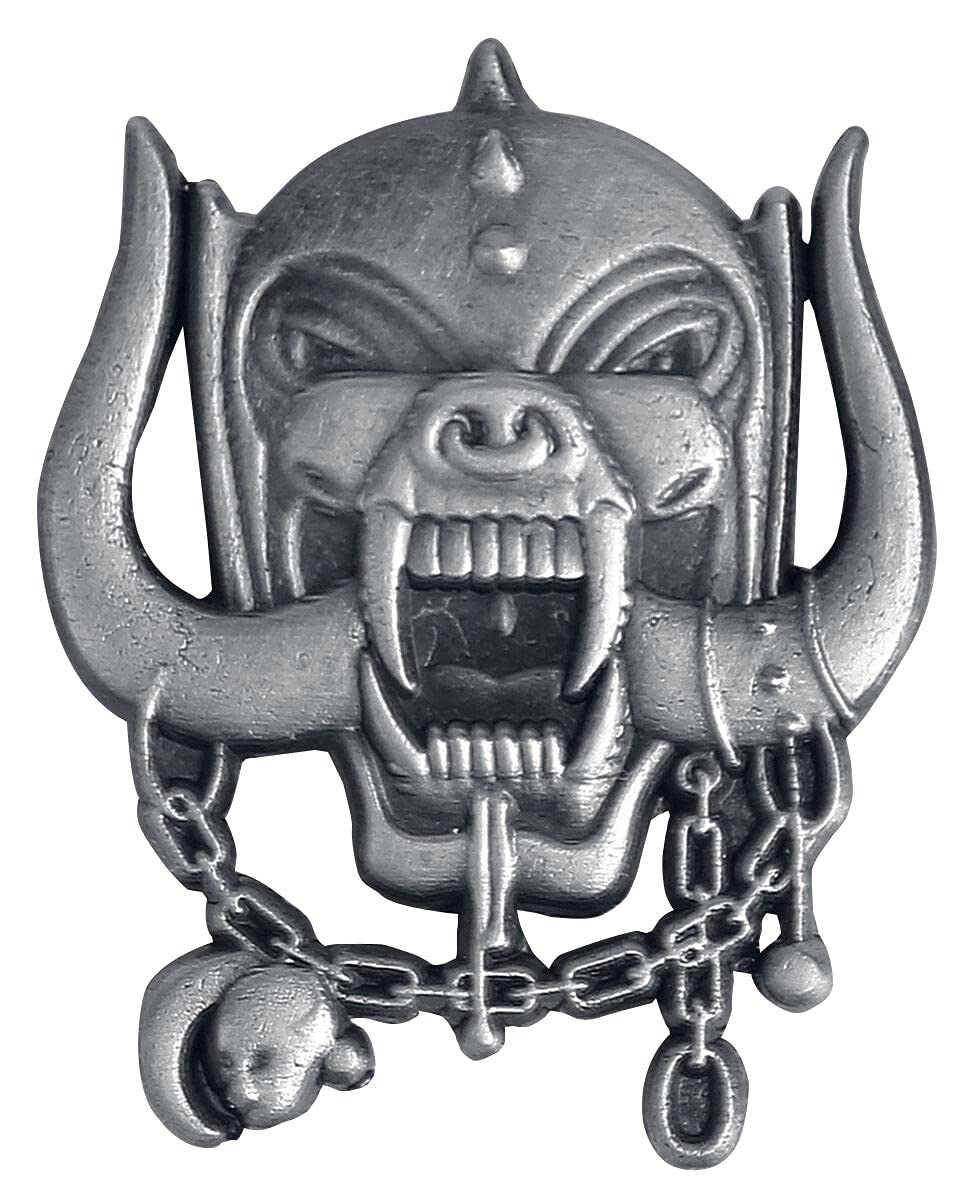 Motörhead Metal Warpig Indifferent Pin's grey, Estándar, Zinc Alloy, No gem, Motörhead Metal Warpig Unisex Spilla grigio