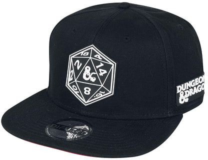 Difuzed- Dungeons & dragons-cappellino-sb125520hsb Dice Cappellino, Colore Nero, Taglia Unica, SB125520HSB