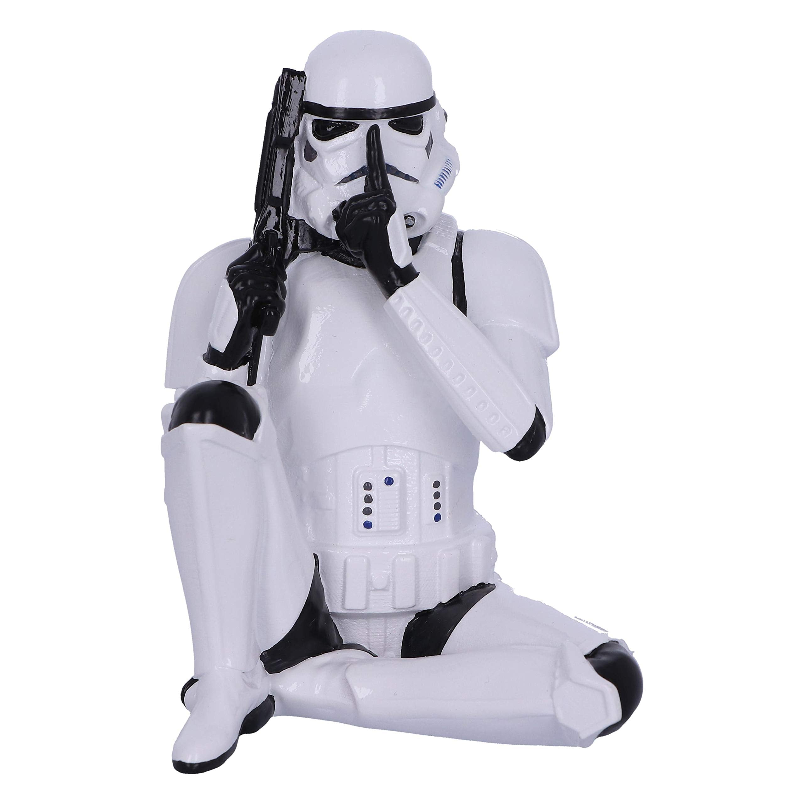 Nemesis Now B4894P9 Original Stormtrooper Three Wise Sci-Fi Speak No Evil, Multicolour, 10cm