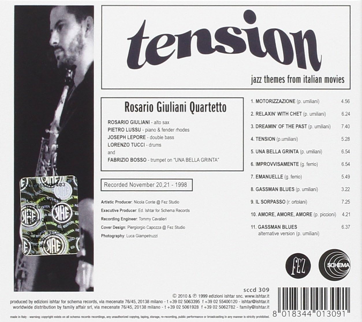 Tension (Jazz Themes From Italian Movies