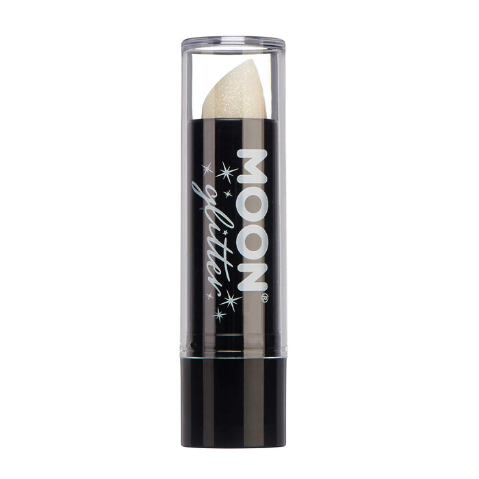 Smiffys Moon Glitter Iridescent Glitter Lipstick, White