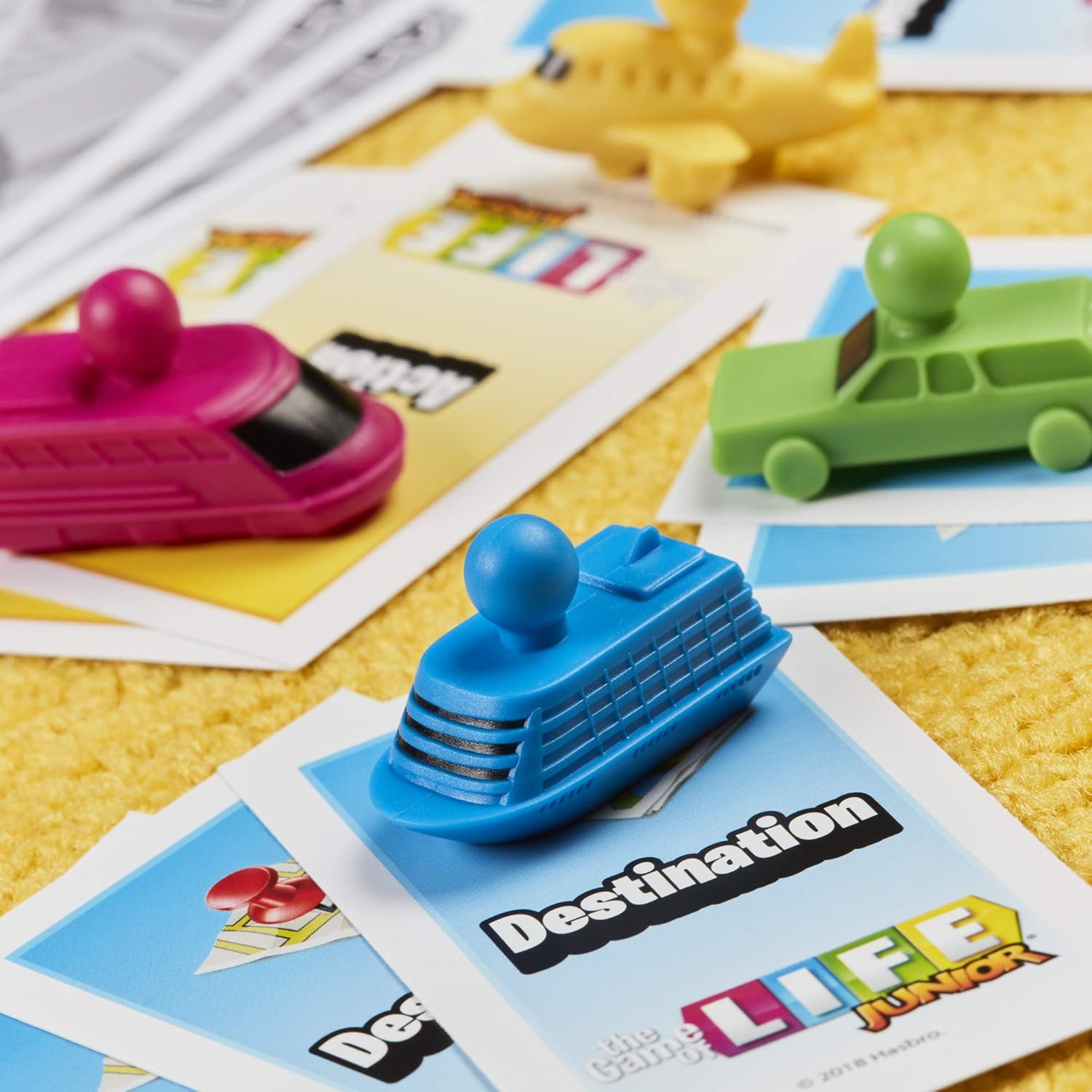 Hasbro Gaming The Game of Life Junior, Party Games for 2-4 Players, for 5+ Year Old Kids, Adults and Family
