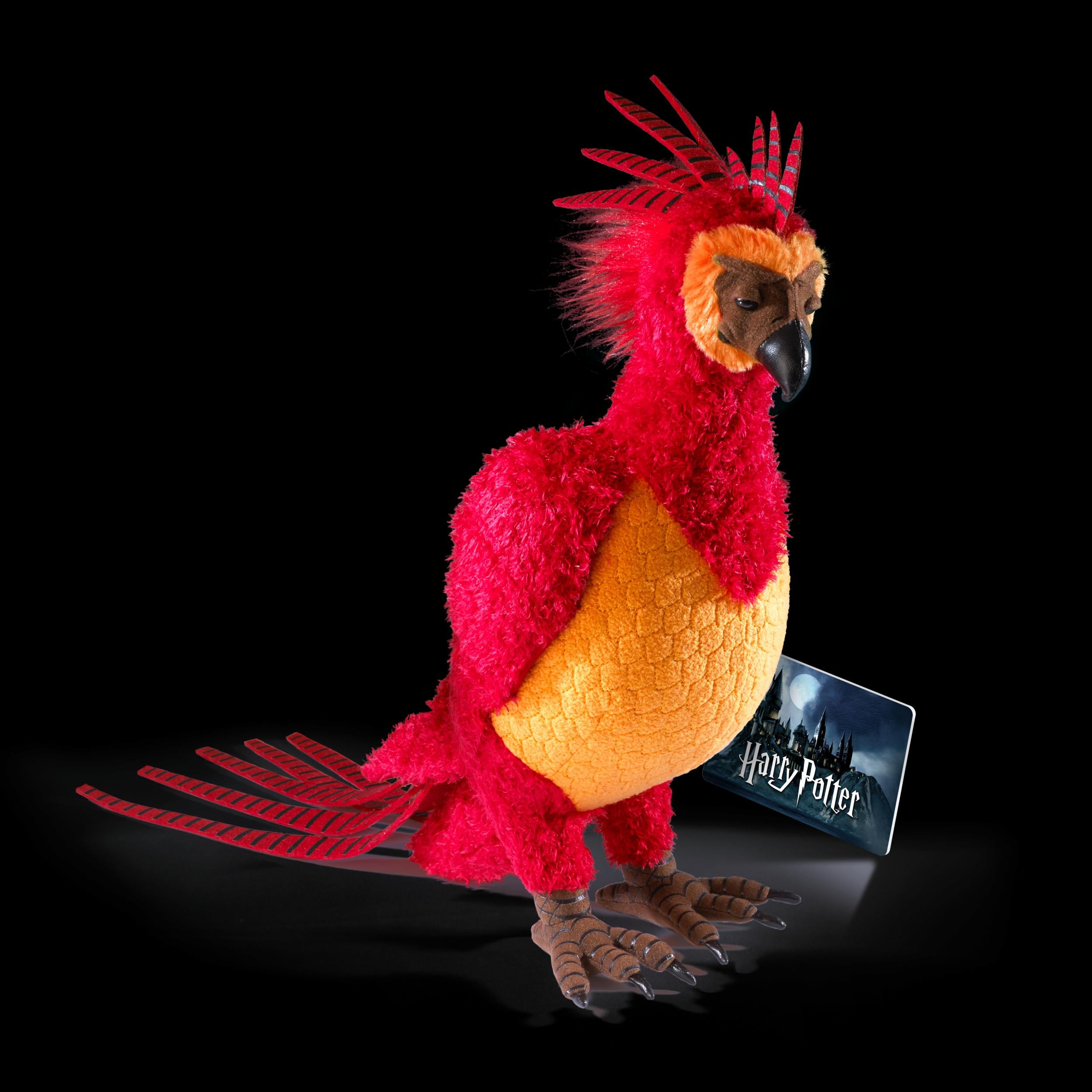 The Noble Collection Harry Potter Fawkes Collector's Plush - Officially Licensed 14in (35cm) Red & Gold Phoenix Plush Toy Dolls Gifts