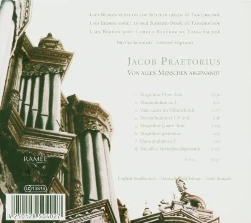 Praetorius: Von Allen Menschen Abgewandt-Organ Works