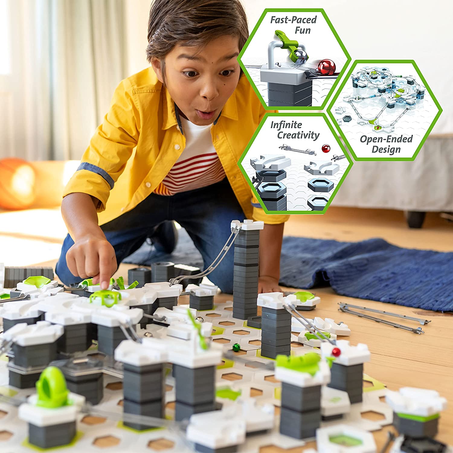 Ravensburger GraviTrax Zipline Accessory - Marble Run and STEM Toy for Boys and Girls Age 8 and Up - Expansion for 2019 Toy of The Year Finalist GraviTrax