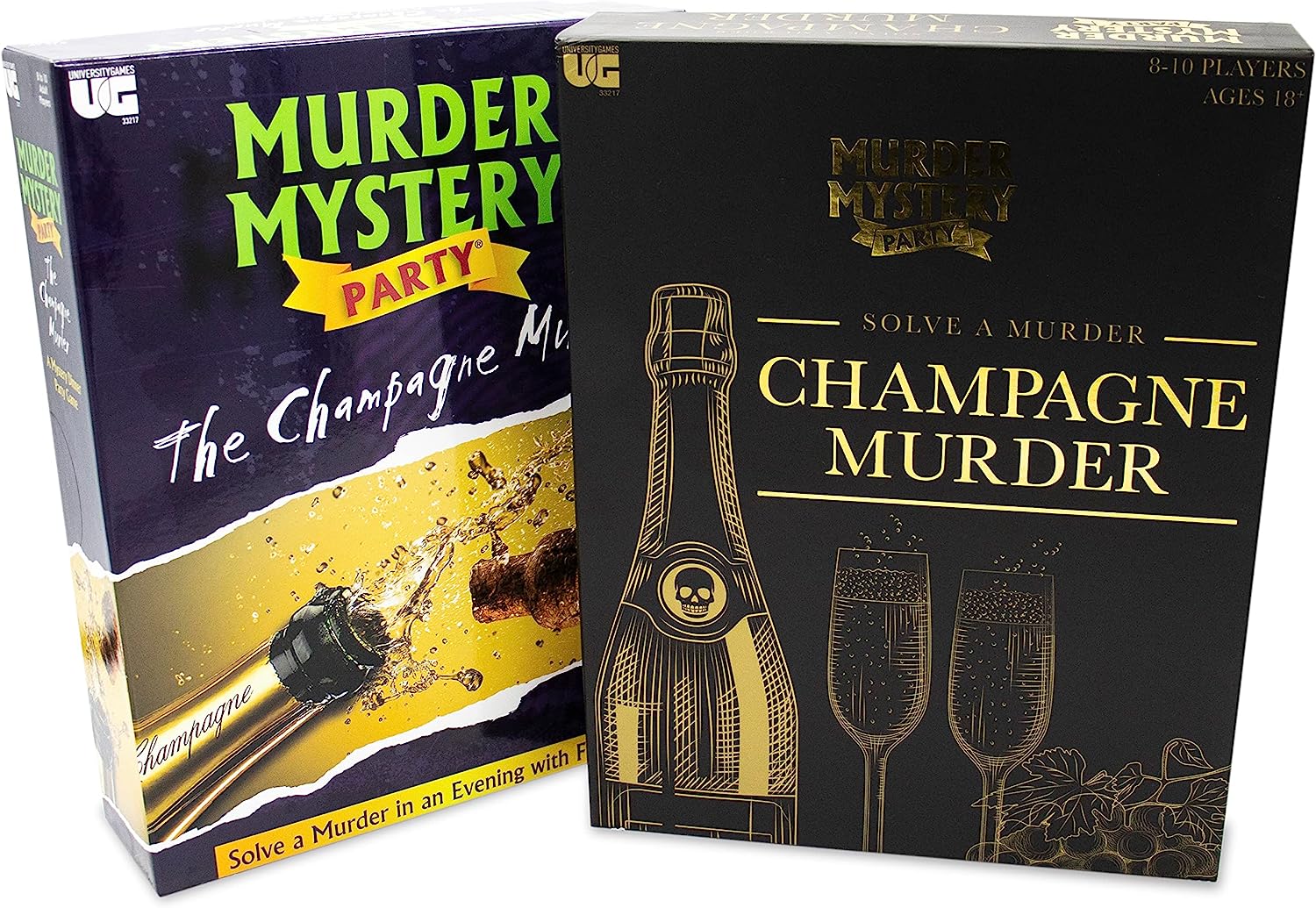 University Games 33217 The Champagne Murder Mystery Party Lord Michael Game, Black, One Size