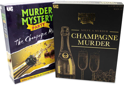 University Games 33217 The Champagne Murder Mystery Party Lord Michael Game, Black, One Size