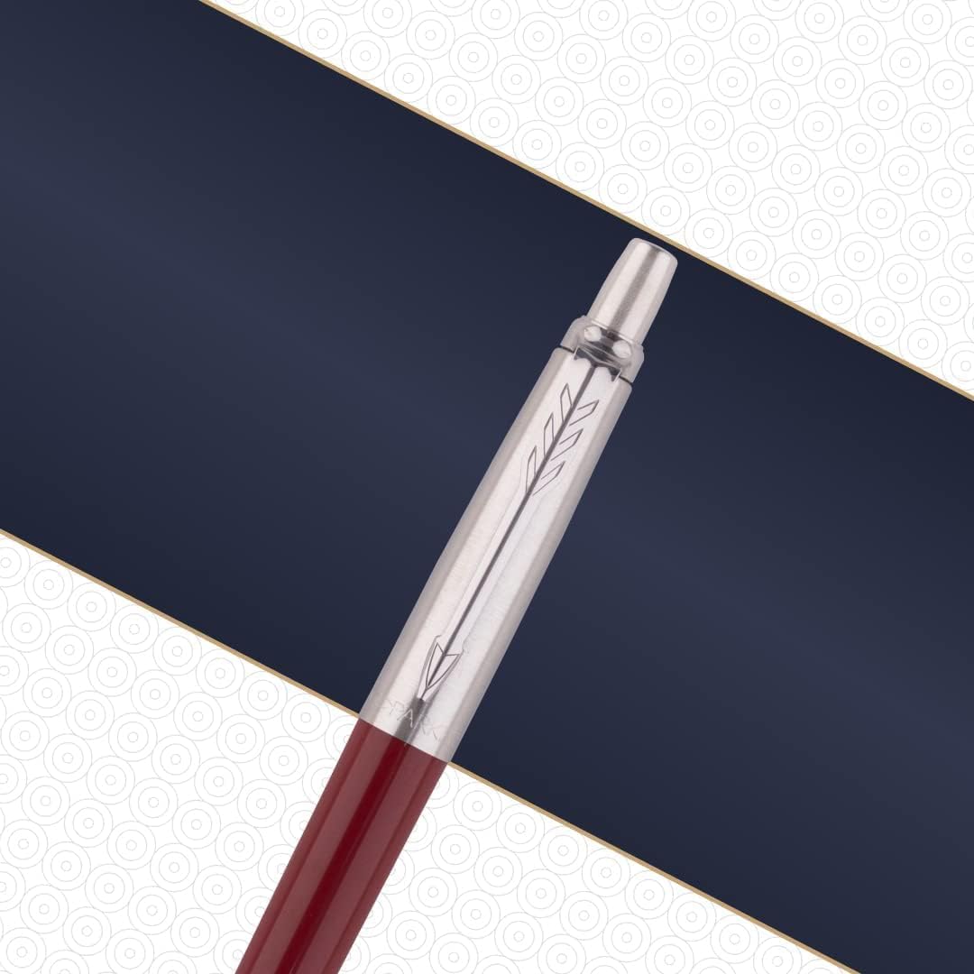 Parker Jotter Originals Ballpoint Pen | Classic Red Finish | Medium Point | Blue Ink