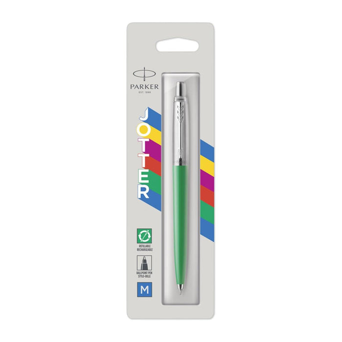 Parker Jotter Originals Ballpoint Pen | Classic Green Finish | Medium Point | Blue Ink