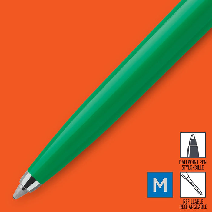Parker Jotter Originals Ballpoint Pen | Classic Green Finish | Medium Point | Blue Ink