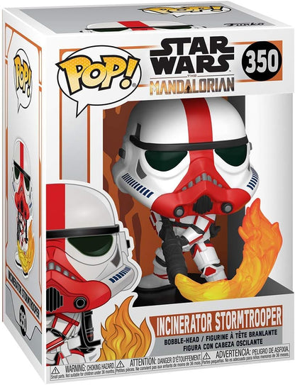 Funko POP! Star Wars: the Mandalorian - Red Stripe - Incinerator Stormtrooper - Collectable Vinyl Figure - Gift Idea - Official Merchandise - Toys for Kids & Adults - TV Fans
