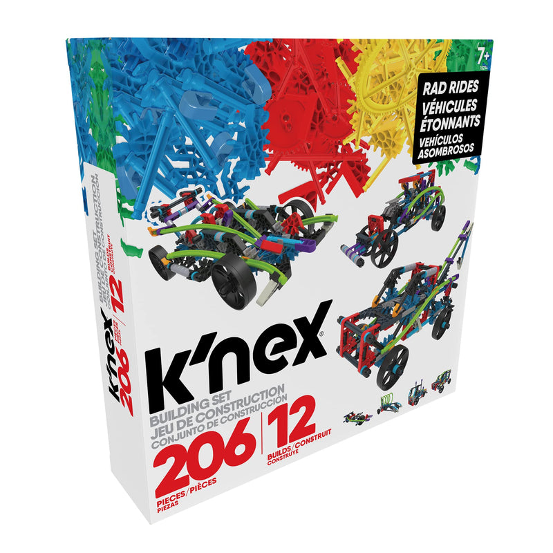 K'Nex 15214 Rad Rides Set-206 Parts-12 Models-Ages 7 and up-Creative Building Construction Toy, Multicolour - Amazon Vine