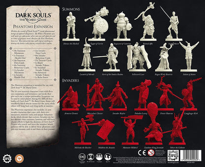Dark Souls The Board Game: Phantoms Expansion, Fantasy Dungeon Crawl Game with Detailed Invader Miniatures for 1-4 Players, 14 Years Old +, Red, 30.48 x 30.48 x 5.59 cm