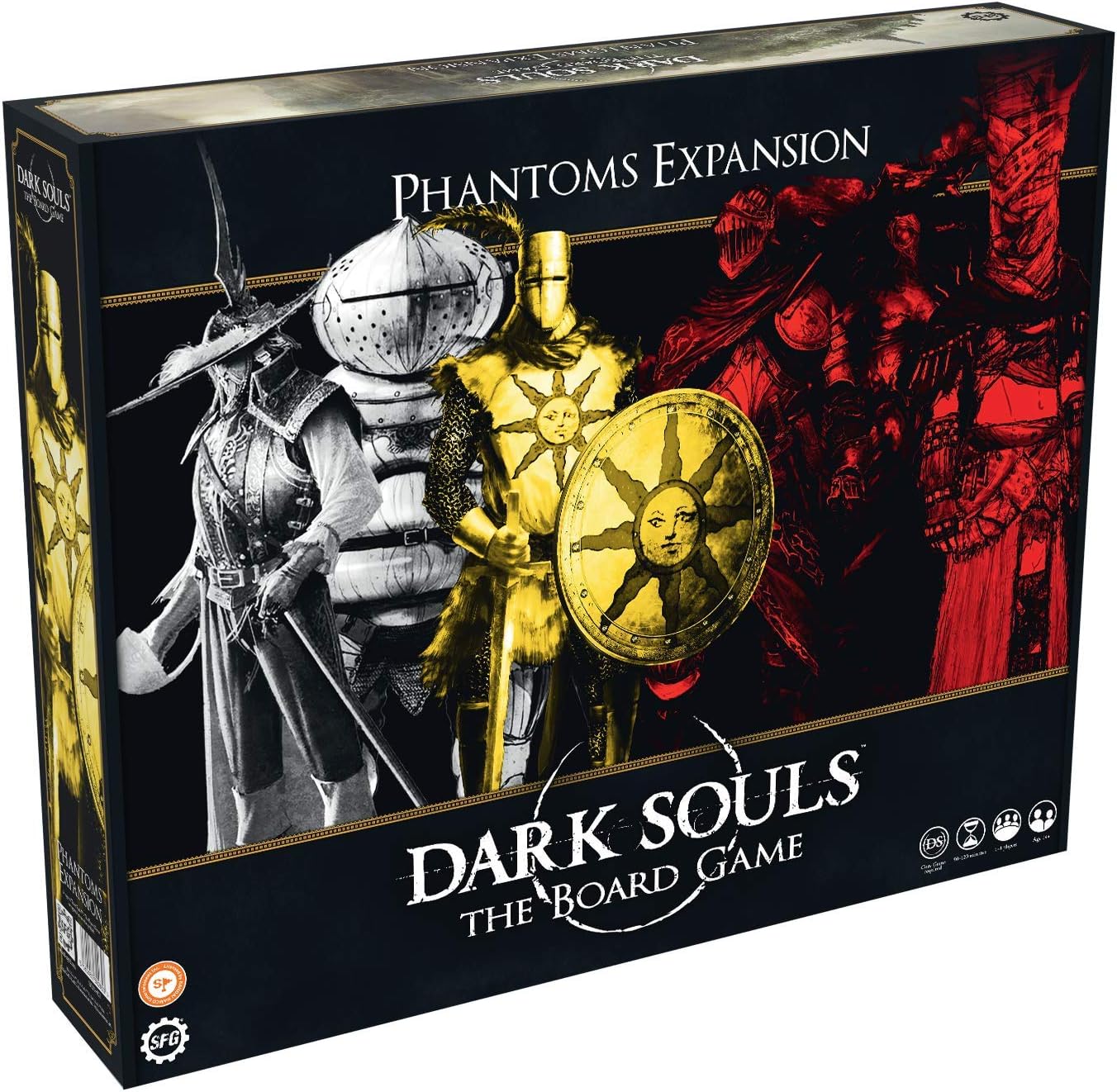 Dark Souls The Board Game: Phantoms Expansion, Fantasy Dungeon Crawl Game with Detailed Invader Miniatures for 1-4 Players, 14 Years Old +, Red, 30.48 x 30.48 x 5.59 cm