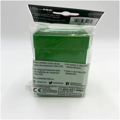 Ultra Pro- Caja de Cubierta, geométrico, Color Lime Green (85296