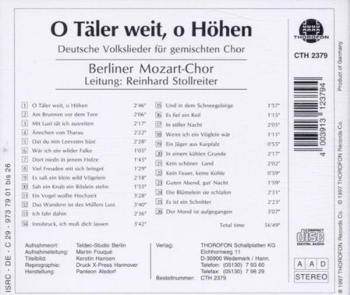 O Taler Weit O Hohen