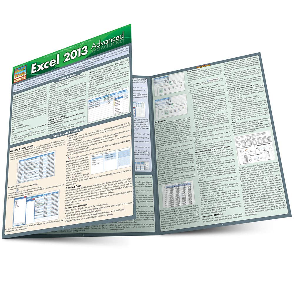 Excel 2013 Advanced (Quick Study Computer)
