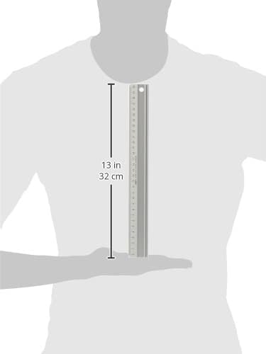 Linex 30cm Silver Hobby Cutting Ruler, E2930M
