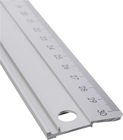 Linex 30cm Silver Hobby Cutting Ruler, E2930M