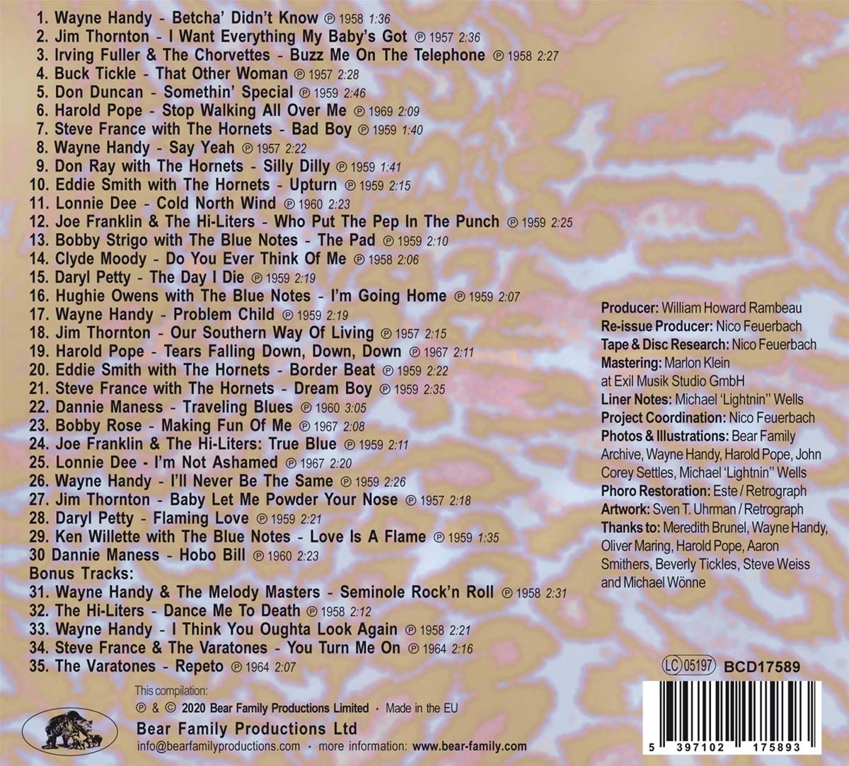 Vol. 33 - Rockabilly And Rock 'n' Roll From The Vaults Of Renown & Hornet Records