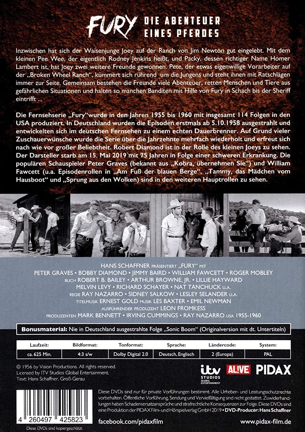 Fury - Die Abenteuer eines Pferdes. Vol.2, 4 DVD