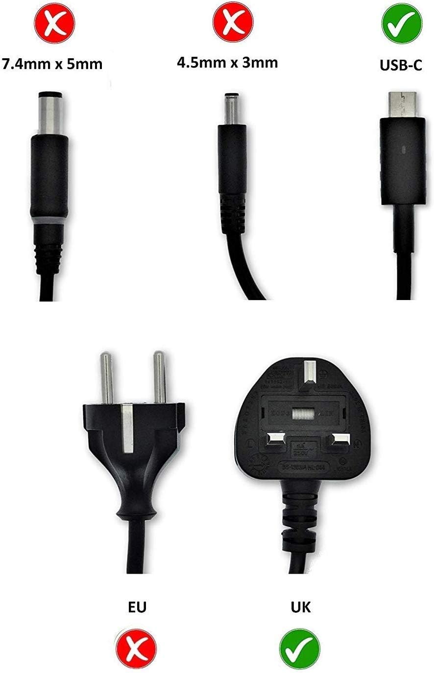 Dell UK 130W USB-C AC Adapter with 1m power cord