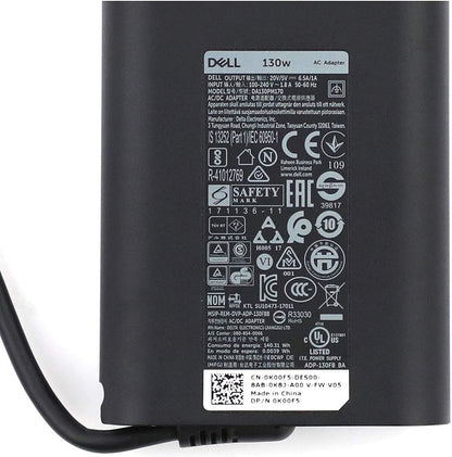 Dell UK 130W USB-C AC Adapter with 1m power cord