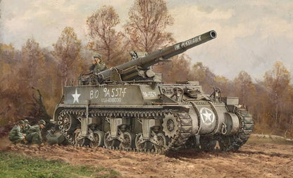 Italeri 7076 Plastic Model to Assemble Tanks M12 Gun Motor Carriage Model Kit 1:72 Scale