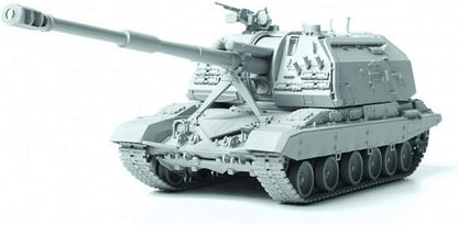 Zvezda ZV5045 500785045-1:72 2S19 MST Russ.Self Propell.Howitzer-Plastic Model Assembly-Kit-for Beginners-Detailed, Unvarnished