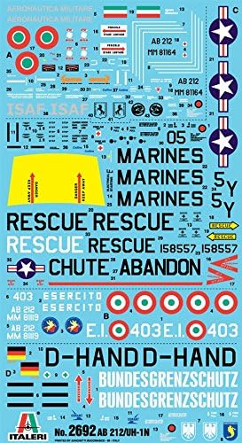 Italeri 510002692 – 1: 48 AB 212/UH 1 N Helicopter