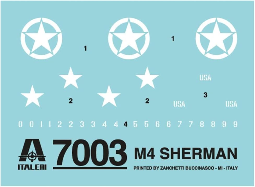 Italeri 7003S Model, M4 Sherman