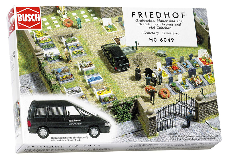 Cemetary With Funeral Car